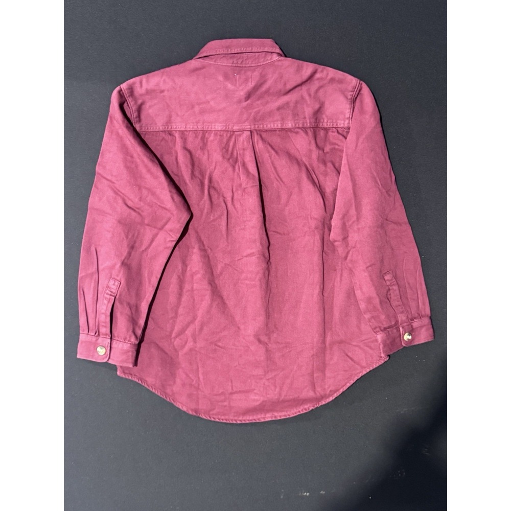 Levi's Women's Burgundy Relaxed Fit Western Button Down - Picture 6 of 10